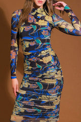 GARDEN BLOOM WOVEN MIDI DRESS - Flying Tomato - Flyclothing LLC