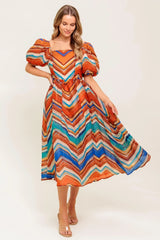 BRIGHT PERSONALITY WOVEN MIDI DRESS - Flying Tomato - Flyclothing LLC