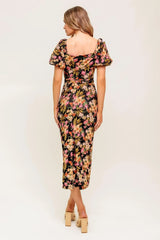SWEET AT HEART WOVEN MIDI DRESS - Flying Tomato - Flyclothing LLC