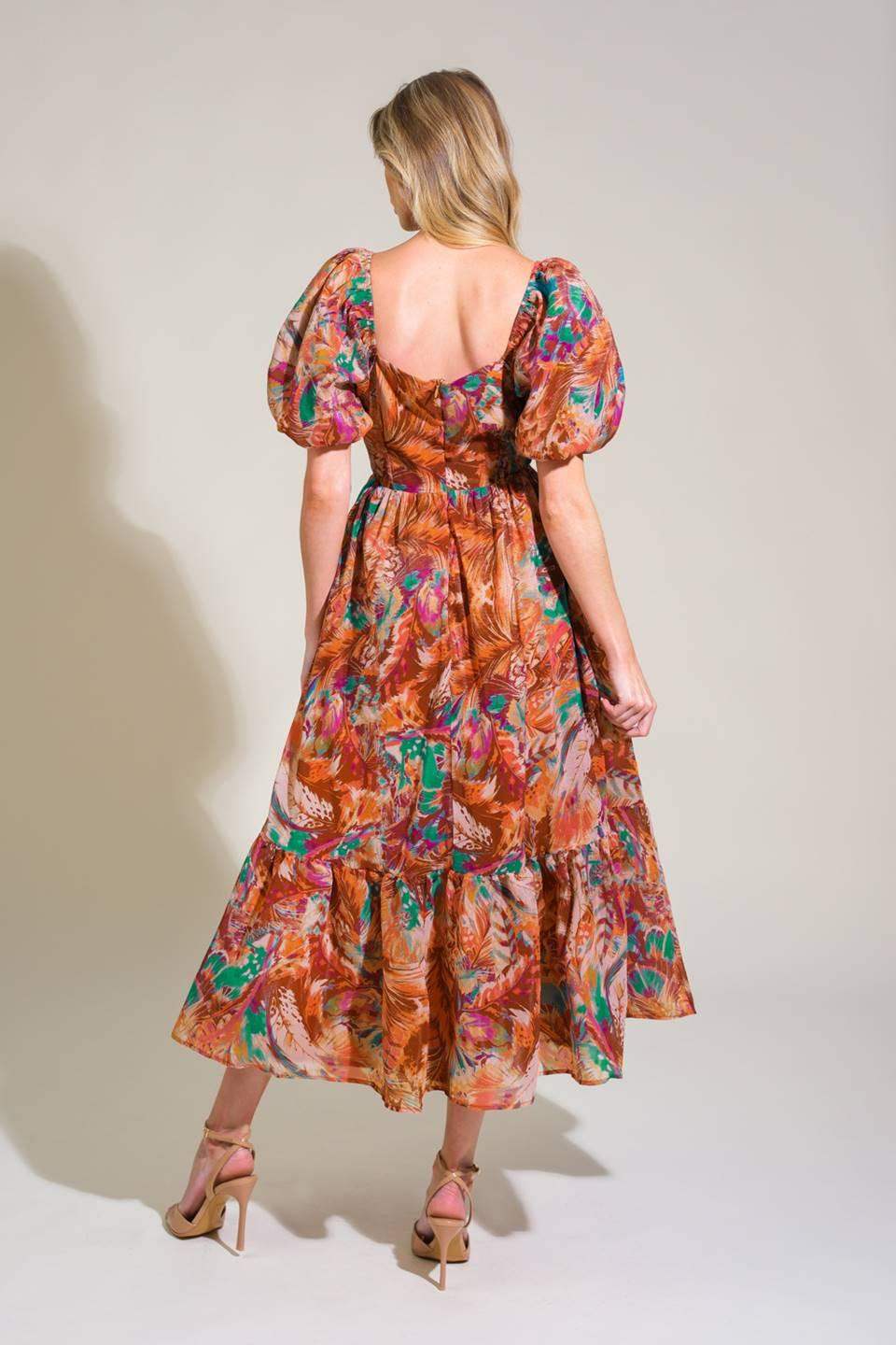 BRING US BACK WOVEN MIDI DRESS - Flying Tomato - Flyclothing LLC