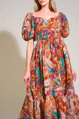 BRING US BACK WOVEN MIDI DRESS - Flying Tomato - Flyclothing LLC