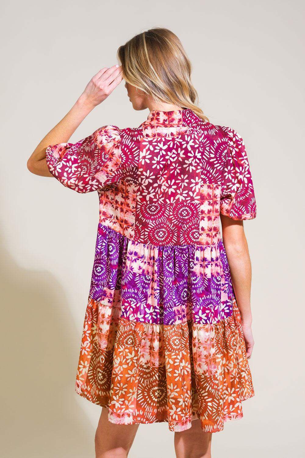 KEEP IT INTERESTING WOVEN MINI DRESS - Flying Tomato - Flyclothing LLC