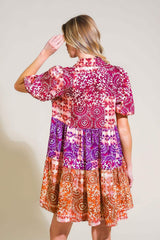 KEEP IT INTERESTING WOVEN MINI DRESS - Flying Tomato - Flyclothing LLC