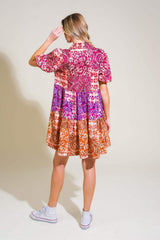 KEEP IT INTERESTING WOVEN MINI DRESS - Flying Tomato - Flyclothing LLC