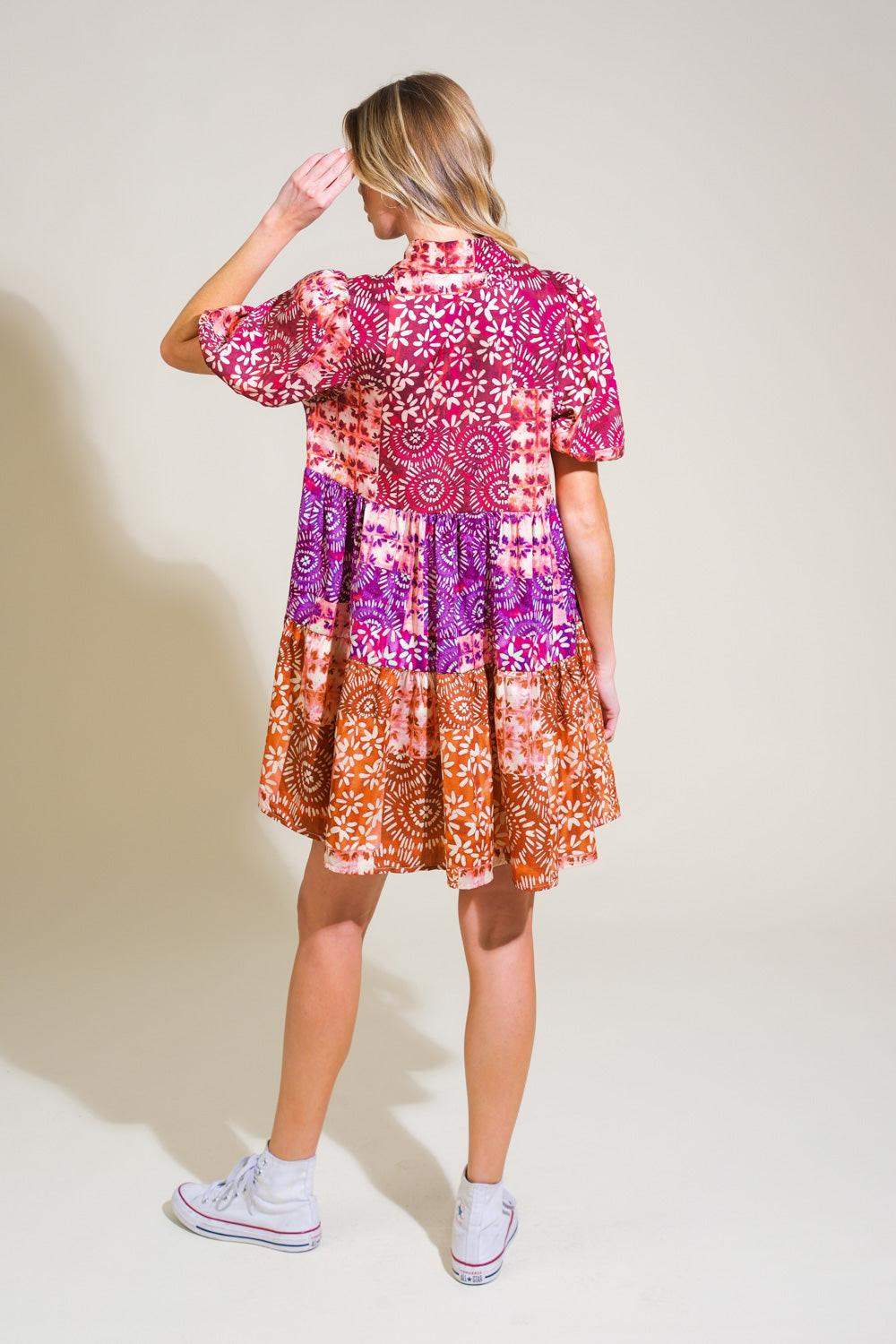 KEEP IT INTERESTING WOVEN MINI DRESS - Flying Tomato - Flyclothing LLC