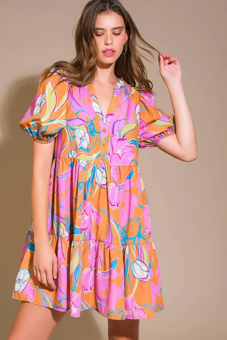 MOMENTOUS CUTENESS WOVEN MINI DRESS - Flying Tomato - Flyclothing LLC