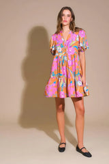 MOMENTOUS CUTENESS WOVEN MINI DRESS - Flying Tomato - Flyclothing LLC