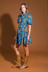 FLOWER GIRL WOVEN MINI DRESS - Flying Tomato - Flyclothing LLC