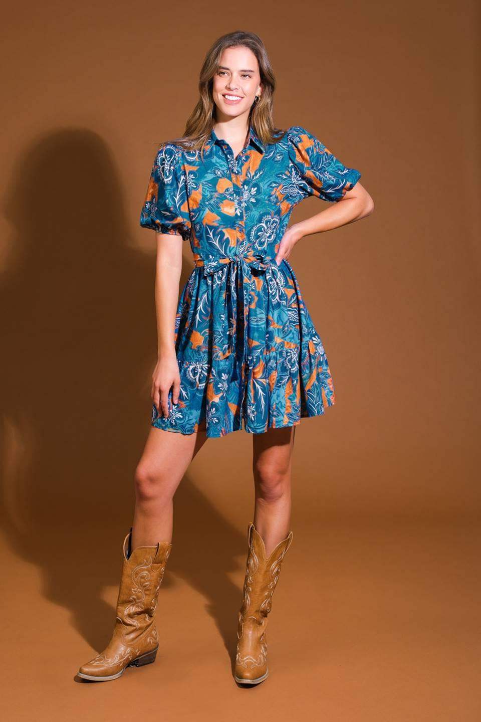FLOWER GIRL WOVEN MINI DRESS - Flying Tomato - Flyclothing LLC