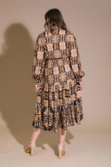 CELESTIAL BEAUTY WOVEN MIDI DRESS - Flying Tomato - Flyclothing LLC