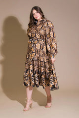 CELESTIAL BEAUTY WOVEN MIDI DRESS - Flying Tomato - Flyclothing LLC