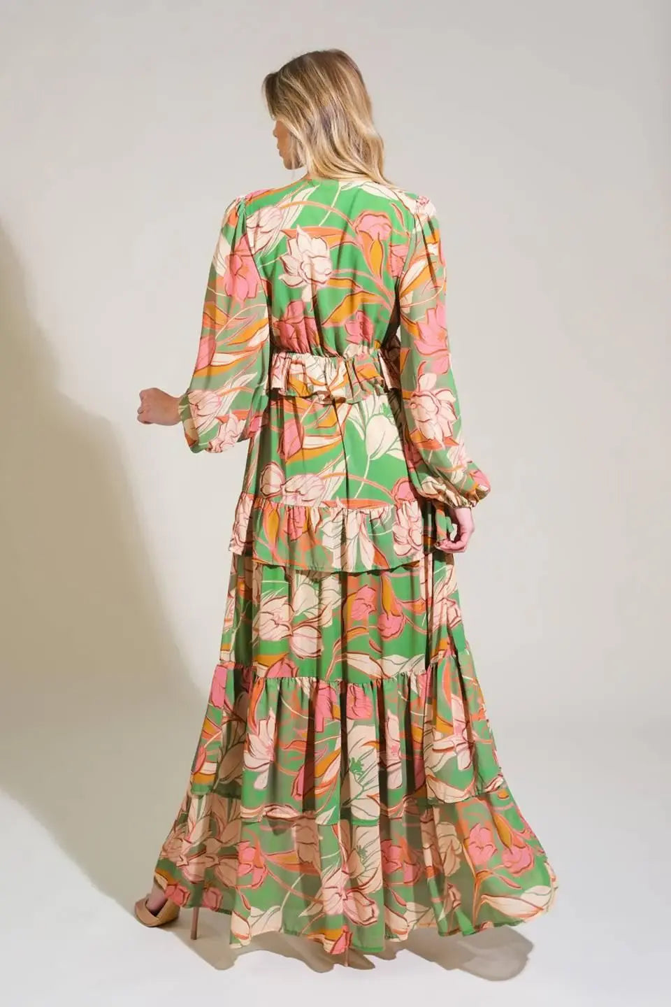 GRACE IN EVERY STEP WOVEN MAXI DRESS - Flying Tomato - Flyclothing LLC