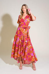 LOVE IN BLOOM WOVEN MAXI DRESS - Flying Tomato - Flyclothing LLC