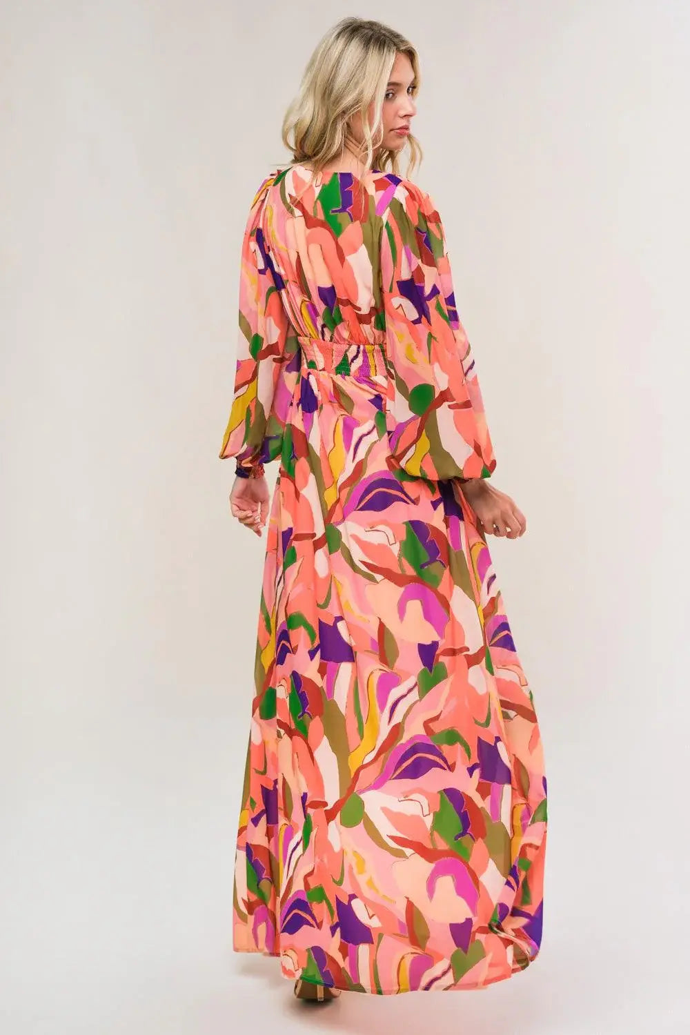 OVER AND OVER WOVEN MAXI DRESS - Flying Tomato - Flyclothing LLC