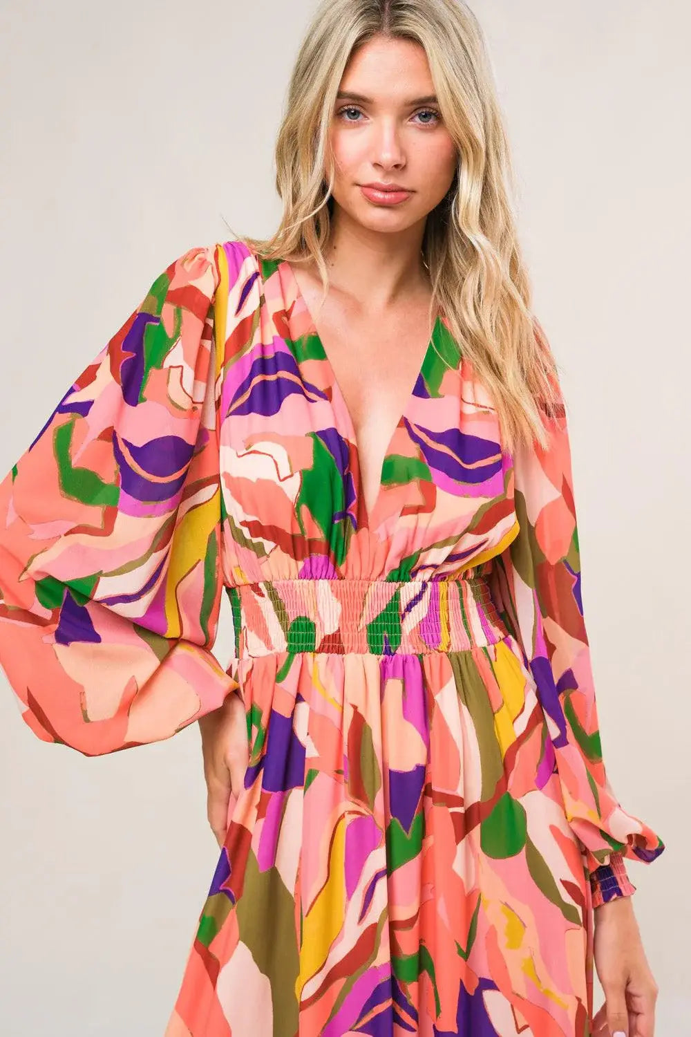 OVER AND OVER WOVEN MAXI DRESS - Flying Tomato - Flyclothing LLC