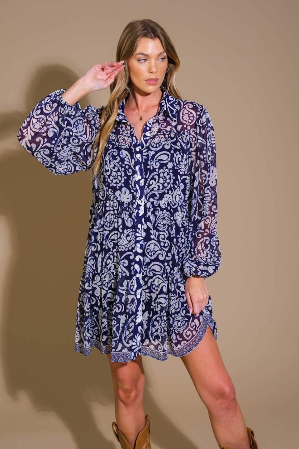 STICK TO THE PLAN WOVEN MINI DRESS - Flying Tomato - Flyclothing LLC