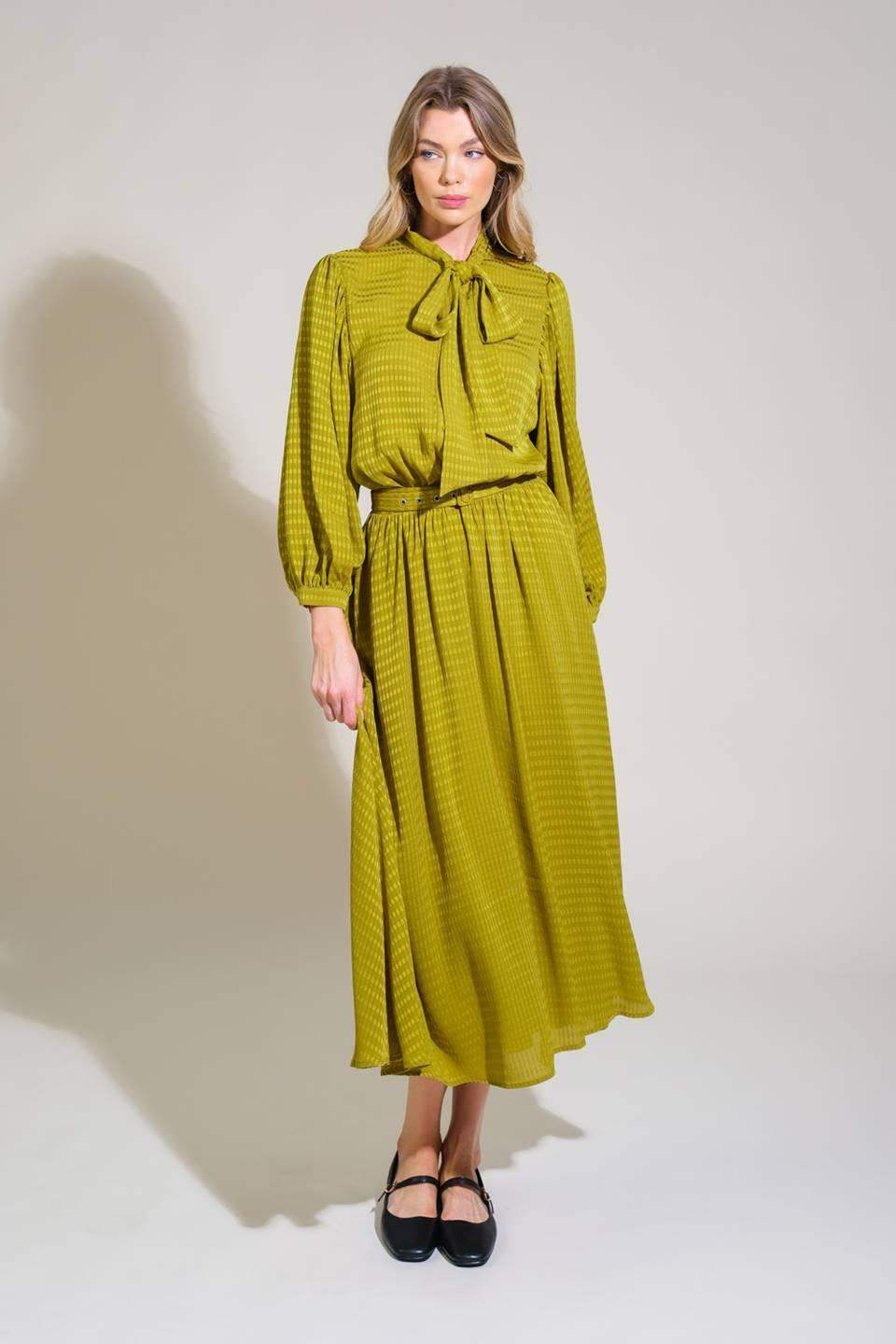 LOVE LIKE OURS WOVEN MIDI DRESS - Flying Tomato - Flyclothing LLC
