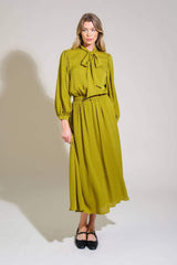 LOVE LIKE OURS WOVEN MIDI DRESS - Flying Tomato - Flyclothing LLC