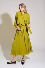 LOVE LIKE OURS WOVEN MIDI DRESS - Flying Tomato - Flyclothing LLC