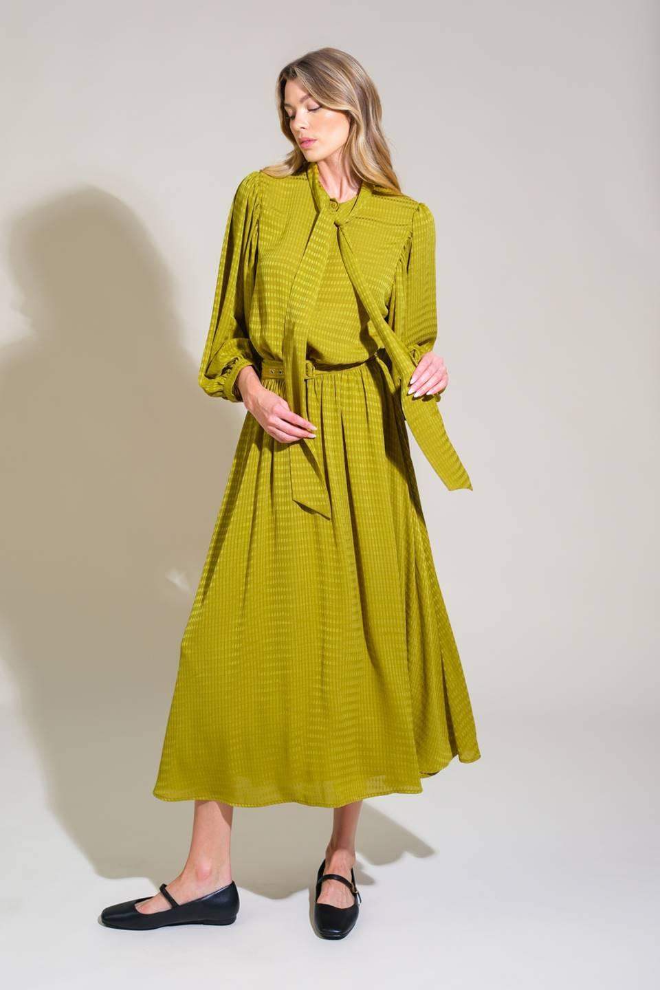 LOVE LIKE OURS WOVEN MIDI DRESS - Flying Tomato - Flyclothing LLC