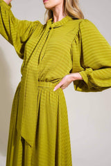 LOVE LIKE OURS WOVEN MIDI DRESS - Flying Tomato - Flyclothing LLC