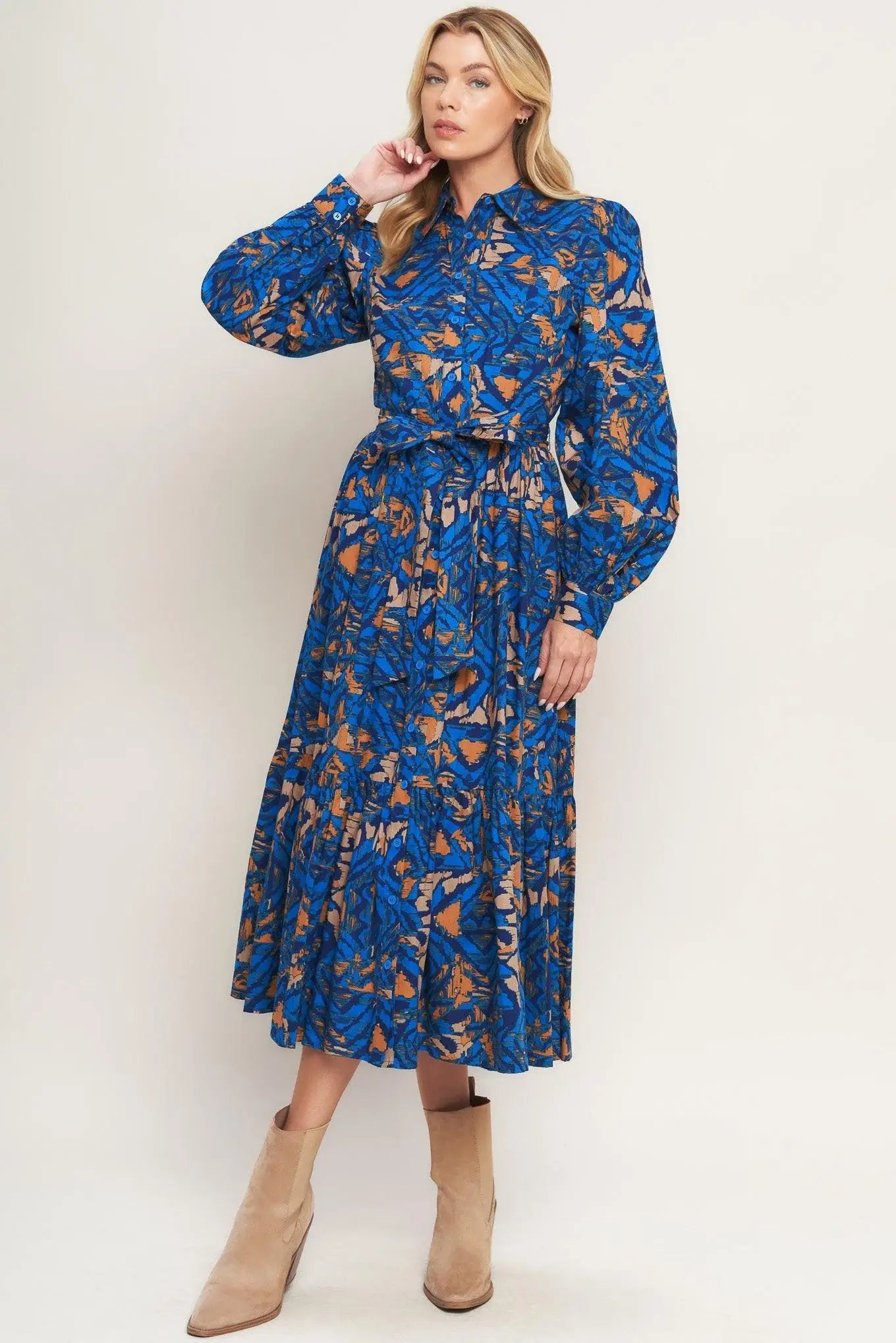 NORTH HILLS WOVEN SHIRT DRESS - Flying Tomato - Flyclothing LLC