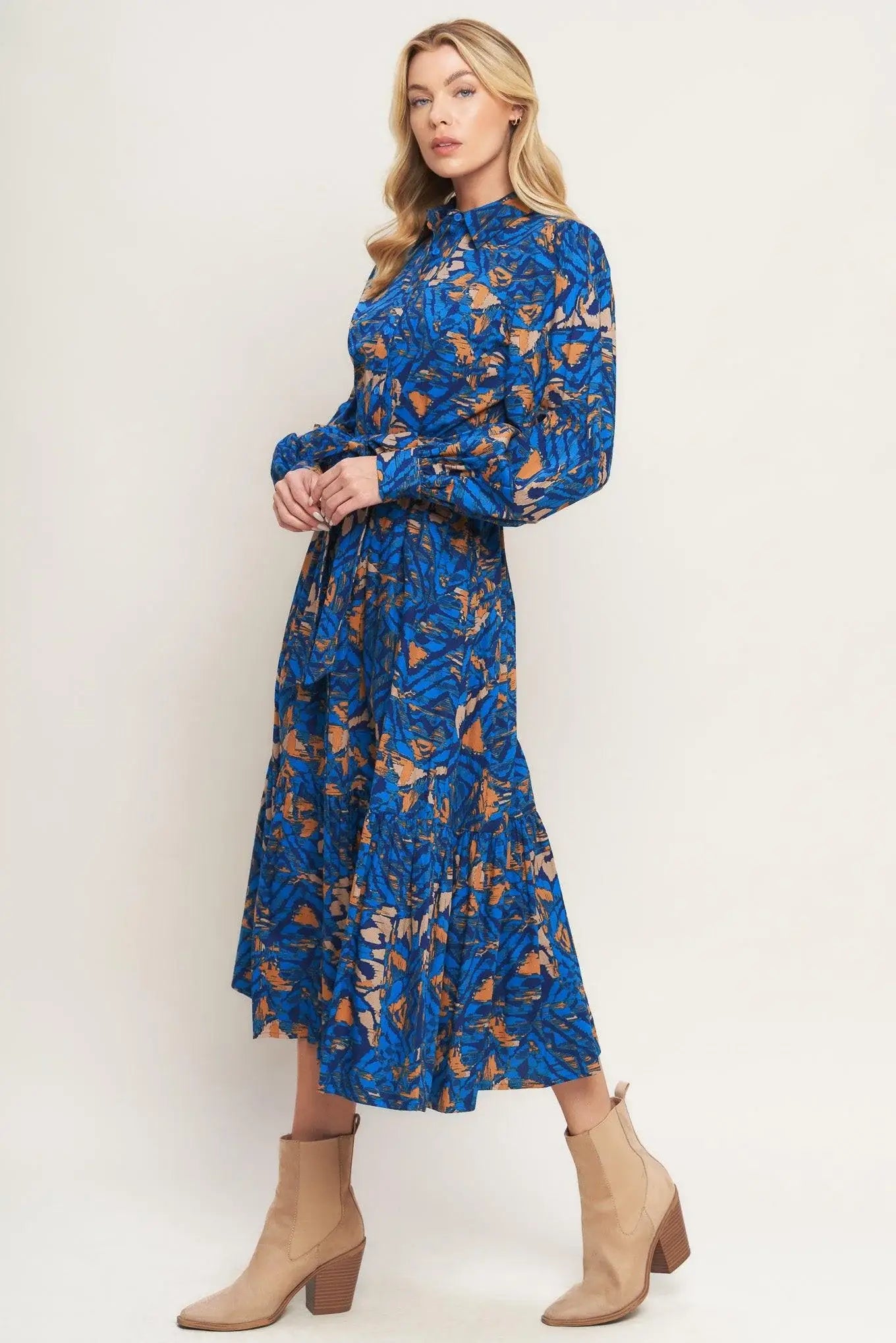 NORTH HILLS WOVEN SHIRT DRESS - Flying Tomato - Flyclothing LLC