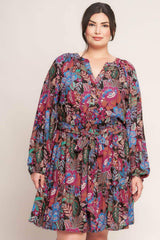 FLORAL BLISS WOVEN MINI DRESS - Flying Tomato - Flyclothing LLC