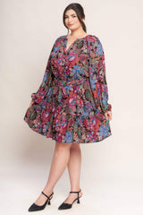 FLORAL BLISS WOVEN MINI DRESS - Flying Tomato - Flyclothing LLC