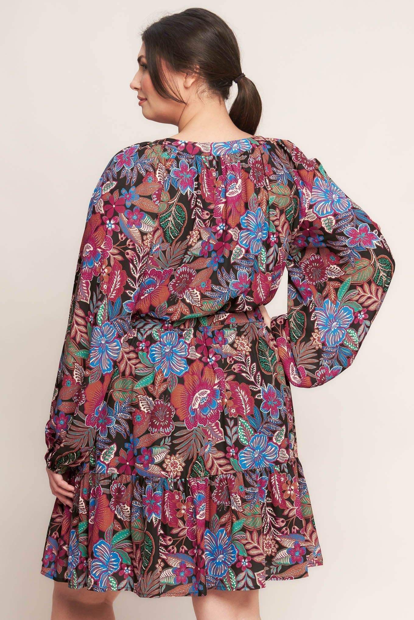 FLORAL BLISS WOVEN MINI DRESS - Flying Tomato - Flyclothing LLC