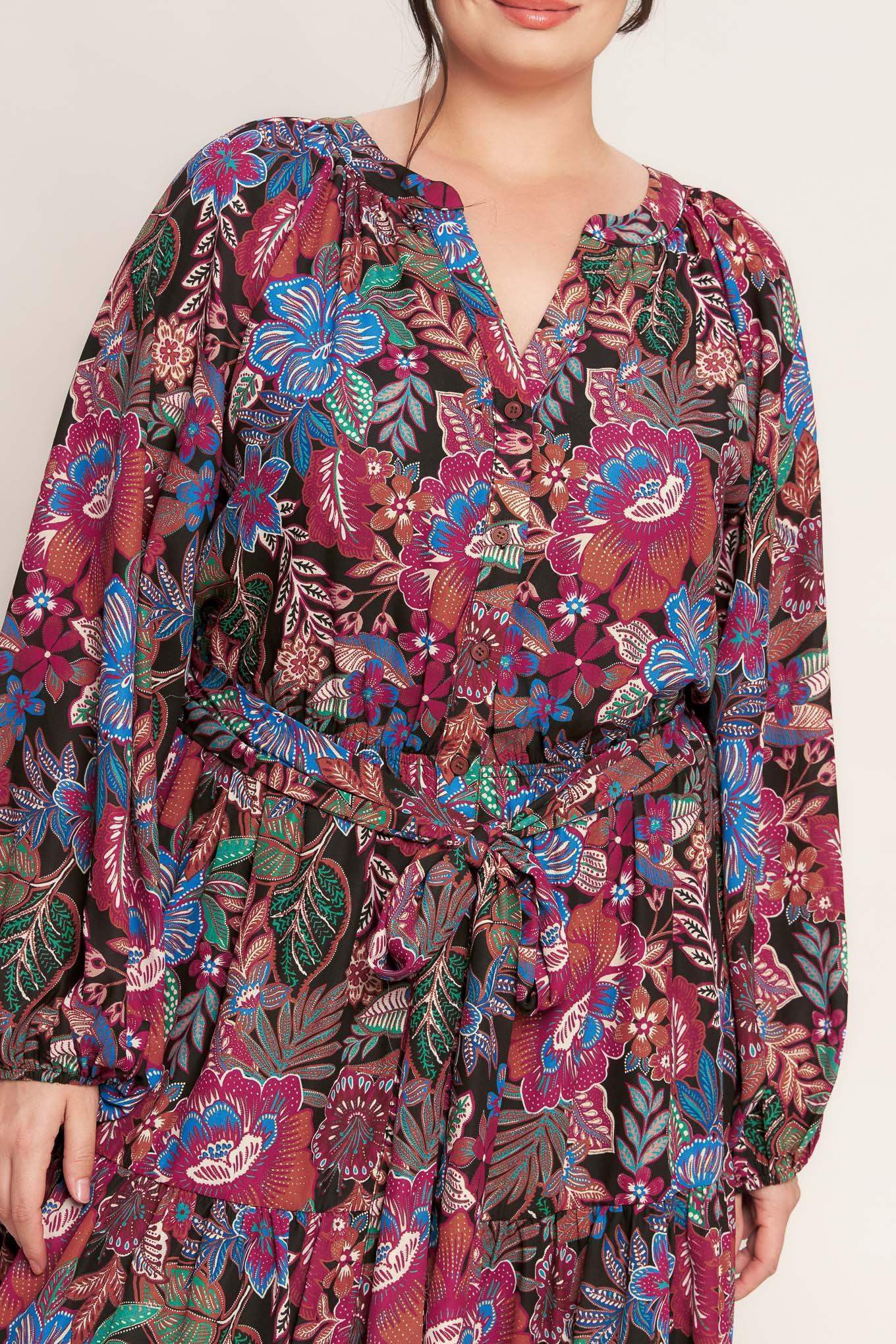 FLORAL BLISS WOVEN MINI DRESS - Flying Tomato - Flyclothing LLC