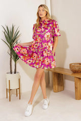 CONCEPTUALLY CHIC WOVEN MINI DRESS - Flying Tomato - Flyclothing LLC