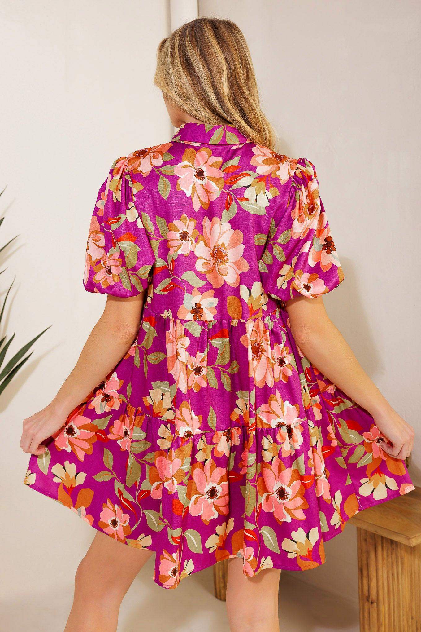CONCEPTUALLY CHIC WOVEN MINI DRESS - Flying Tomato - Flyclothing LLC