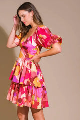 WHIMSICAL BEAUTY WOVEN MINI DRESS - Flying Tomato - Flyclothing LLC