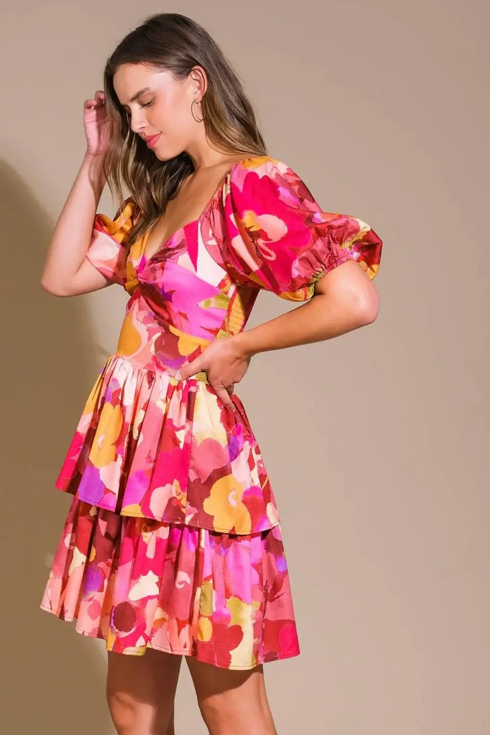 WHIMSICAL BEAUTY WOVEN MINI DRESS - Flying Tomato - Flyclothing LLC