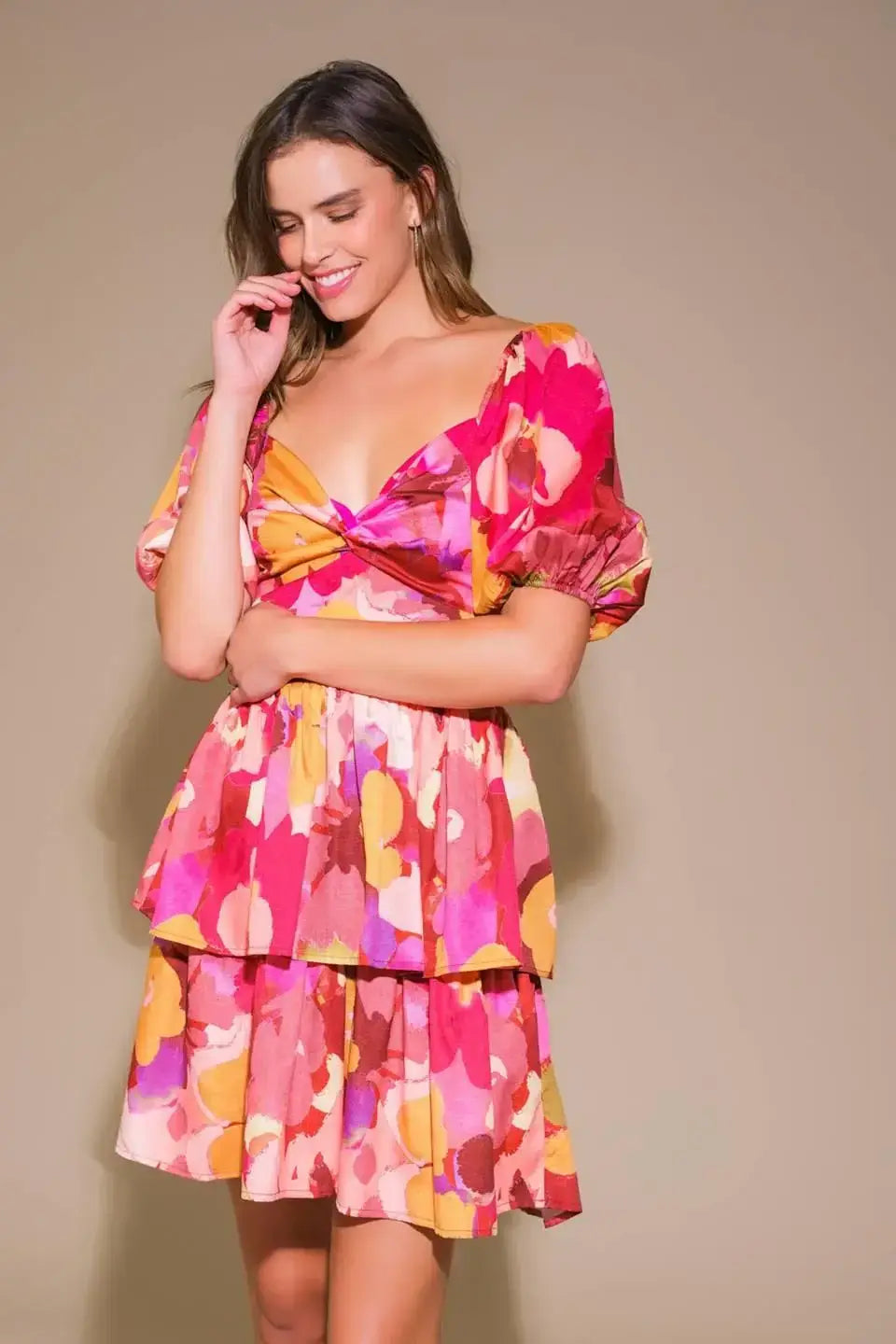 WHIMSICAL BEAUTY WOVEN MINI DRESS - Flying Tomato - Flyclothing LLC