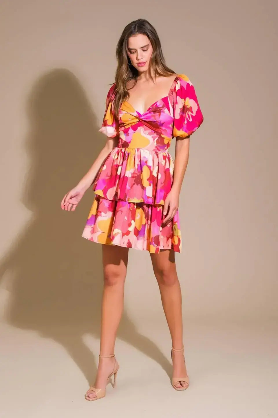 WHIMSICAL BEAUTY WOVEN MINI DRESS - Flying Tomato - Flyclothing LLC