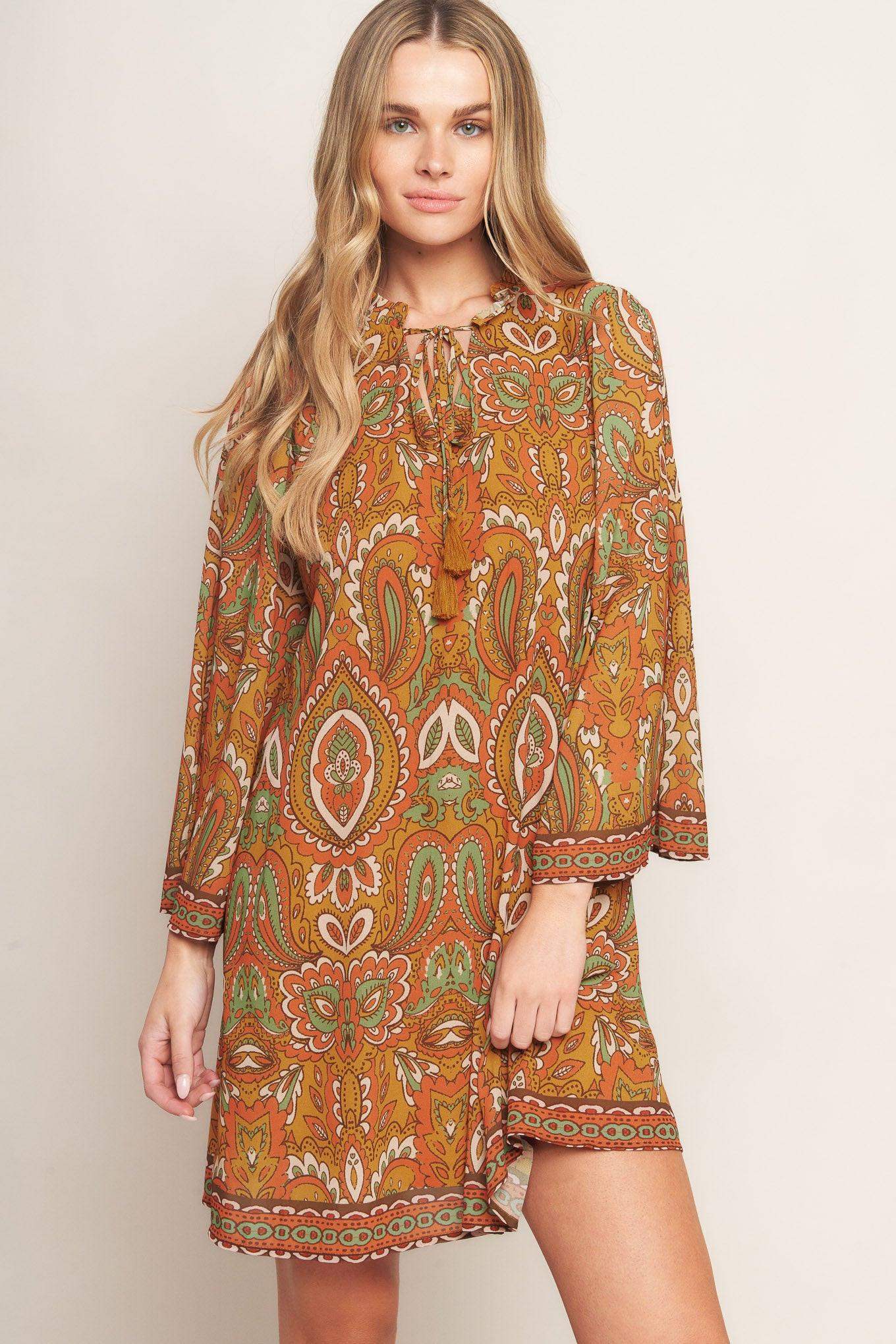 CROSS MY MIND WOVEN MINI DRESS - Flying Tomato - Flyclothing LLC