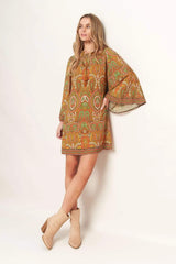 CROSS MY MIND WOVEN MINI DRESS - Flying Tomato - Flyclothing LLC