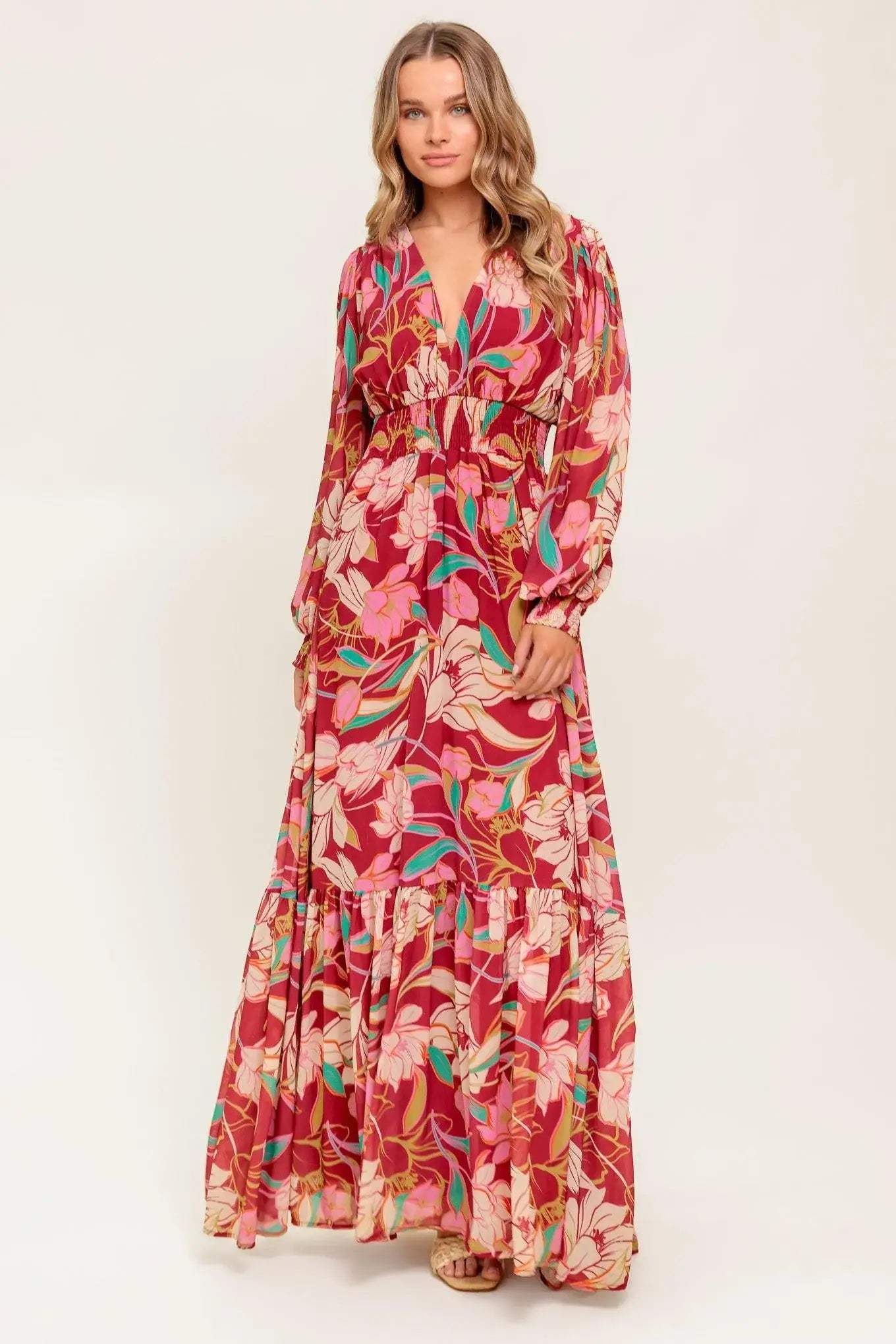 AMAZING PRESENCE WOVEN MAXI DRESS - Flying Tomato - Flyclothing LLC