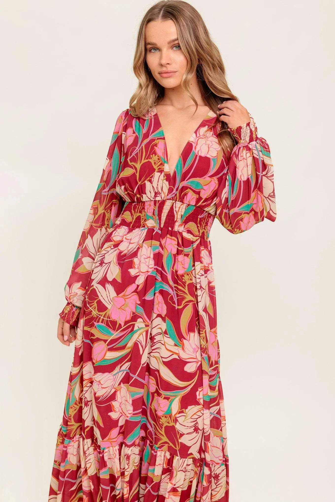 AMAZING PRESENCE WOVEN MAXI DRESS - Flying Tomato - Flyclothing LLC