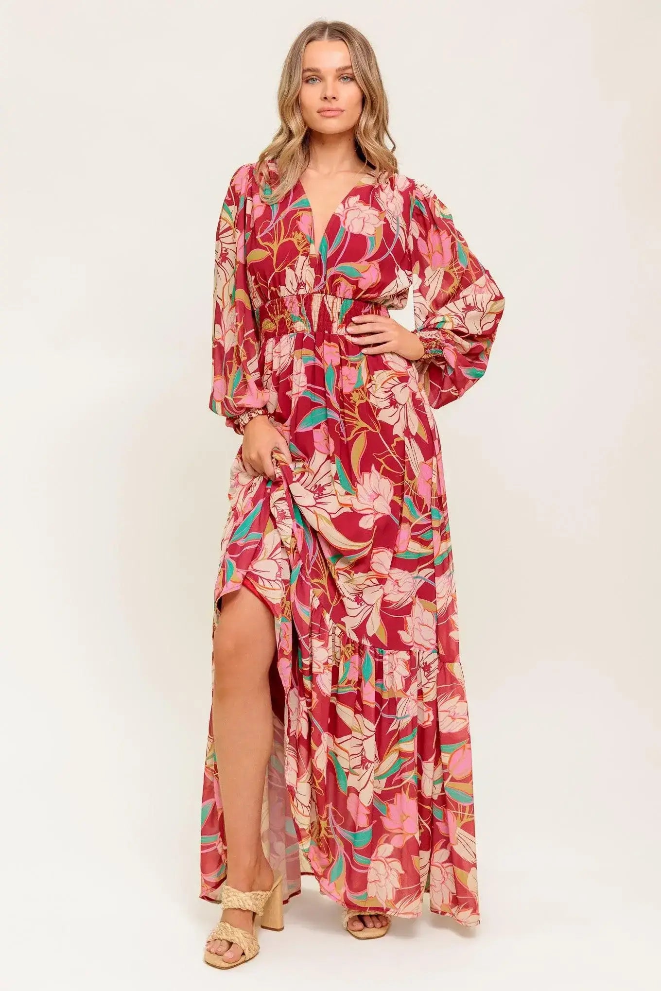 AMAZING PRESENCE WOVEN MAXI DRESS - Flying Tomato - Flyclothing LLC