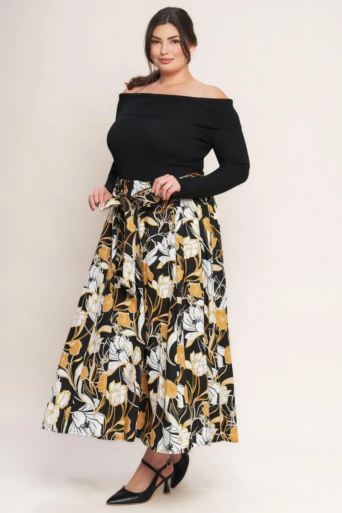 TWIST ON TIMELESS WOVEN MIDI DRESS - Flying Tomato - Flyclothing LLC
