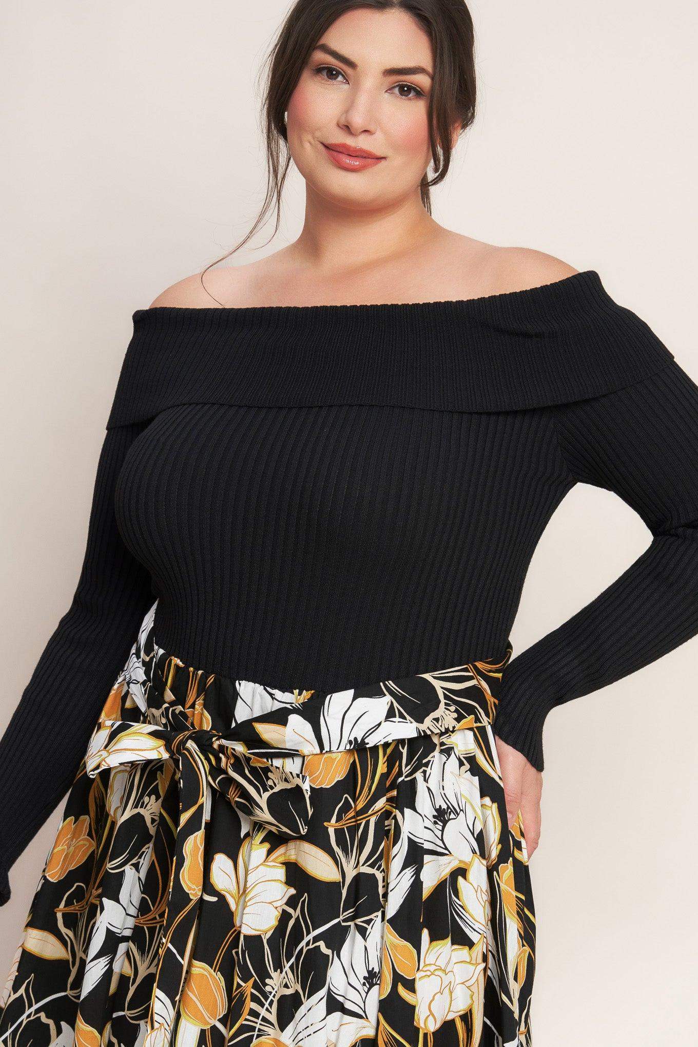 TWIST ON TIMELESS WOVEN MIDI DRESS - Flying Tomato - Flyclothing LLC