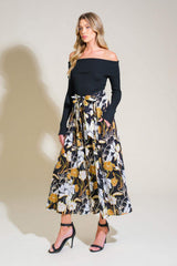 TWIST ON TIMELESS WOVEN MIDI DRESS - Flying Tomato - Flyclothing LLC