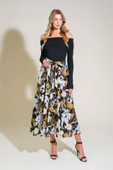 TWIST ON TIMELESS WOVEN MIDI DRESS - Flying Tomato - Flyclothing LLC