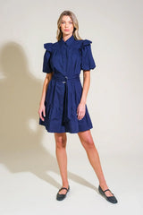 IRIDESCENT DREAM WOVEN MINI DRESS - Flying Tomato - Flyclothing LLC