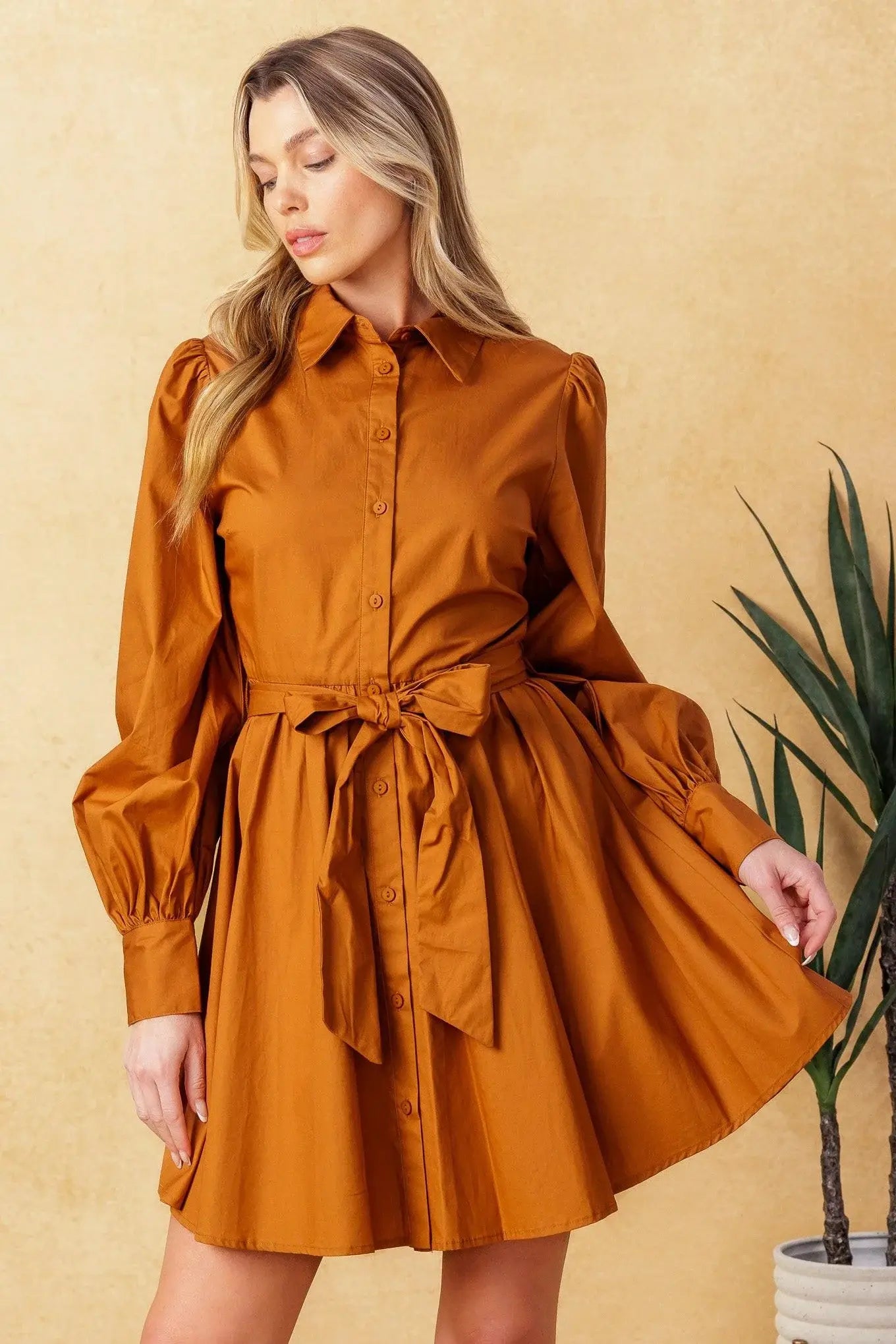 EATONS NECK WOVEN MINI DRESS - Flying Tomato - Flyclothing LLC