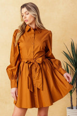 EATONS NECK WOVEN MINI DRESS - Flying Tomato - Flyclothing LLC
