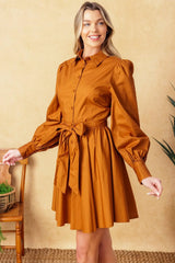 EATONS NECK WOVEN MINI DRESS - Flying Tomato - Flyclothing LLC